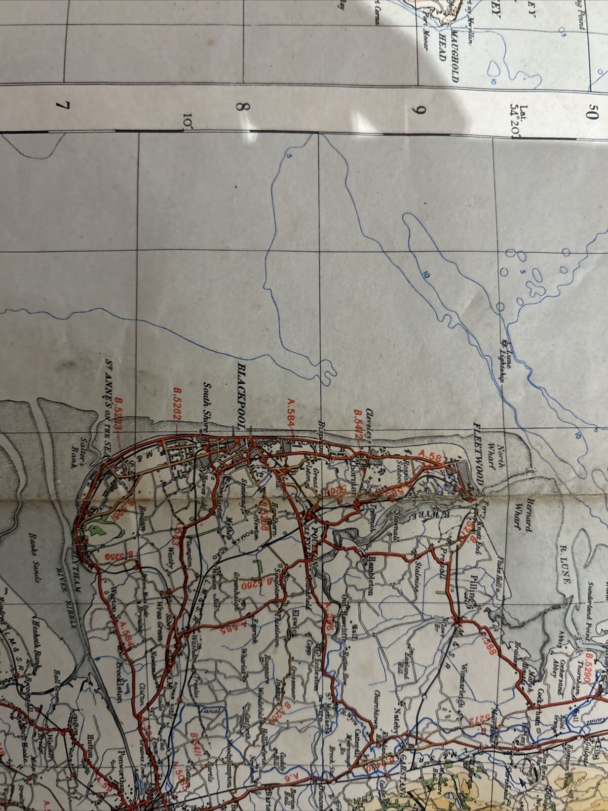 ENGLAND NORTH CENTRAL 1946 Ordnance Survey Paper Sheet 2 Quarter Inch Map