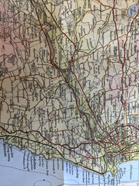 DEESIDE Scotland Aberdeen Bartholomew Half Inch CLOTH Map No 52 1967 Braemar