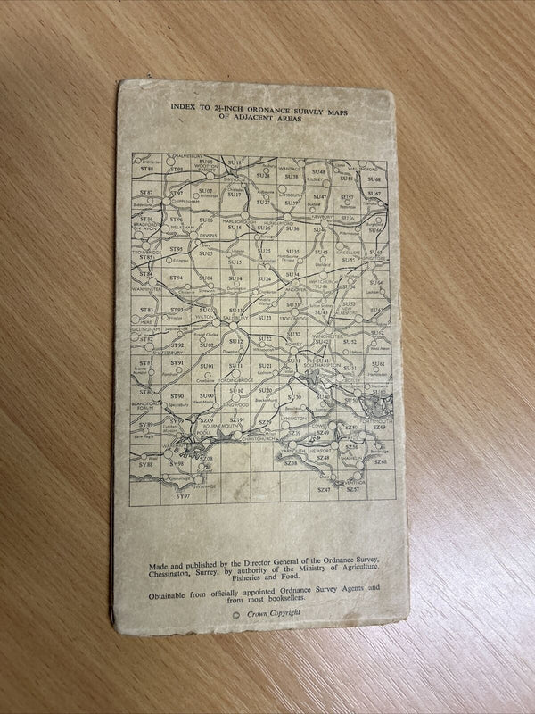 ALDERBURY Ordnance Survey 1:25,000 National Grid Sheet SU12 1958