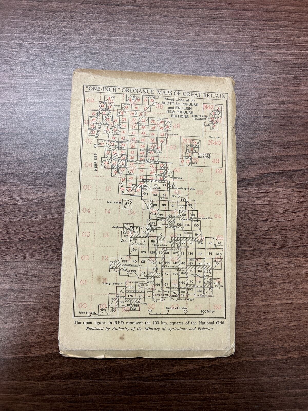 EAST KENT Ordnance Survey Cloth Sixth Series One inch 1945 Sheet 173 Dover Deal