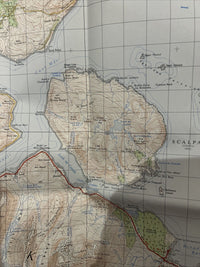 PORTREE Ordnance Survey Map One Inch 1956  Sheet 25 Scotland Scalpay Crowlin Isl