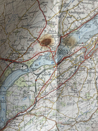 ANGLESEY Ordnance Survey CLOTH Seventh Series Map One Inch  1953 Sheet 106