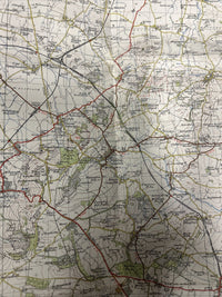 CHELTENHAM & EVESHAM Ordnance Survey Seventh Series CLOTH Map 1953 Sheet 144