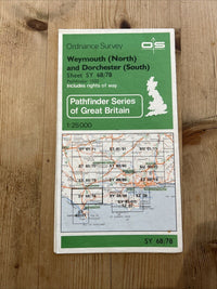 WEYMOUTH North DORCHESTER South Pathfinder Ordnance Survey ST68/78 1:25000 1969