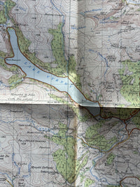 BALA & WELSHPOOL Ordnance Survey Seventh Series Paper One In Map Sheet 117 1953