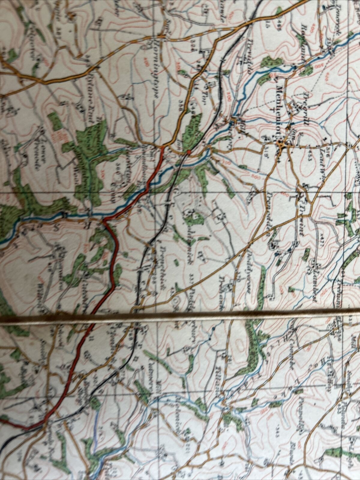 PLYMOUTH Ordnance Survey Cloth One Inch Map 1919 No 144 Contoured Looe Bay