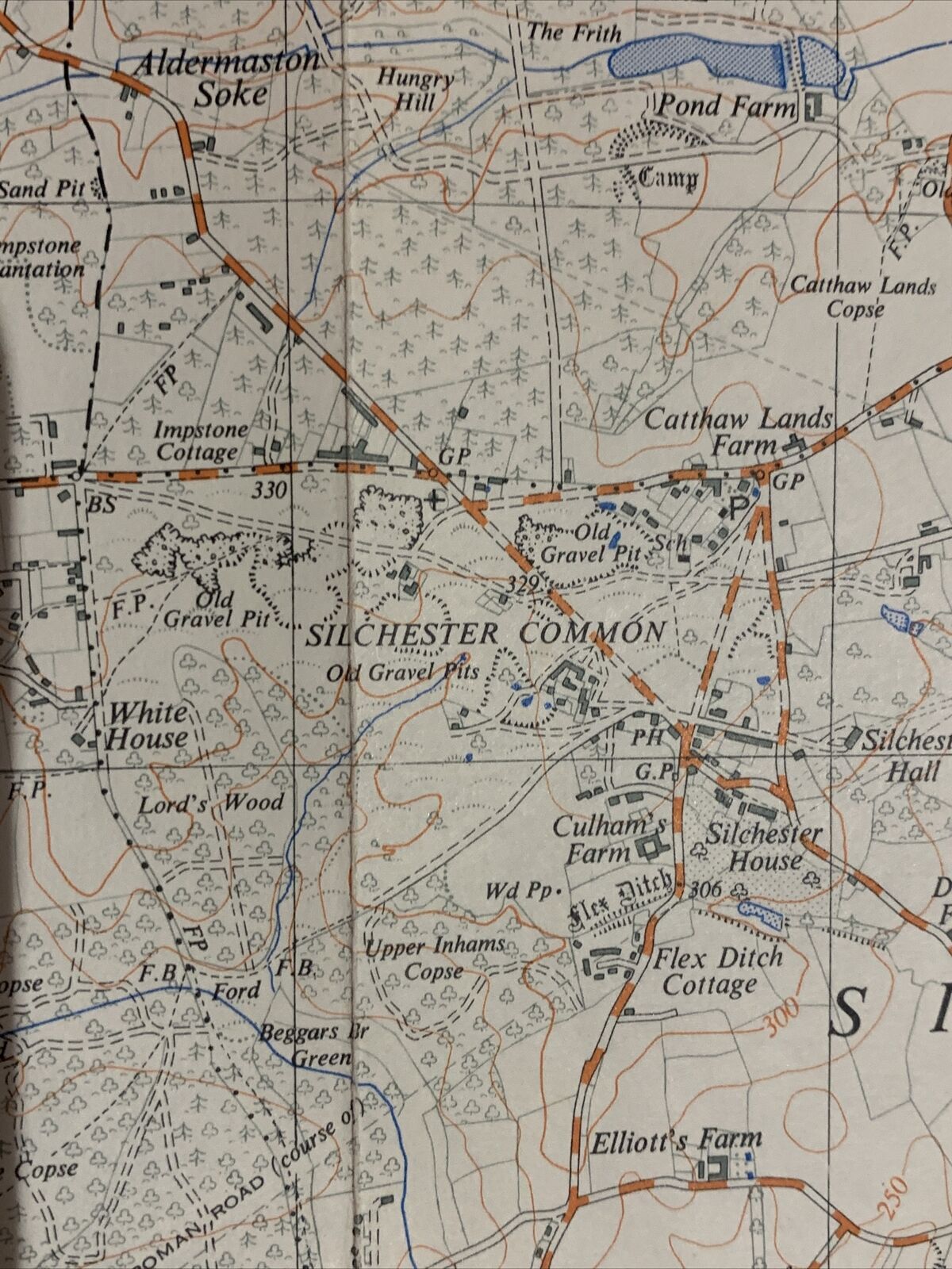 MORTIMER Ordnance Survey 2 And A Half Inch Map 1:25000 1961 Sheet SU66 Padworth