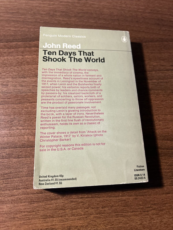 TEN DAYS THAT SHOOK THE WORLD John Reed Penguin Modern Classics 1974 Lenin