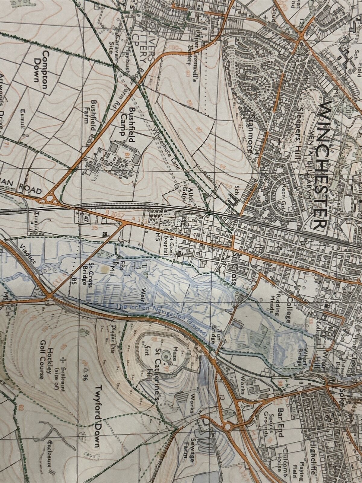 WINCHESTER South - Pathfinder Ordnance Survey No 1264 (SU42/52) 1:25000 1988