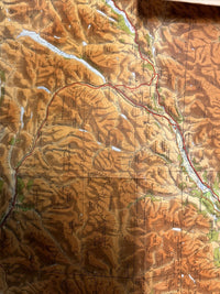 EASTERN HIGHLANDS 1962 Paper Ordnance Survey Quarter Inch Map Sheet 5 Grampians