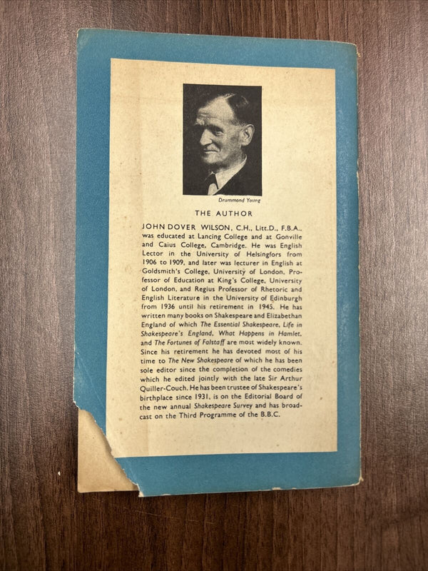 LIFE IN SHAKESPEARES ENGLAND John Dover Wilson Pelican Book A143 1949 School