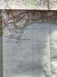 BOURNEMOUTH Ordnance Survey Seventh Series Paper One In Map Sheet 179 1960 Poole