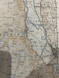 DOLGARROG Ordnance Survey 1:25,000 First Series Sheet SH76 1953 Llanrwst