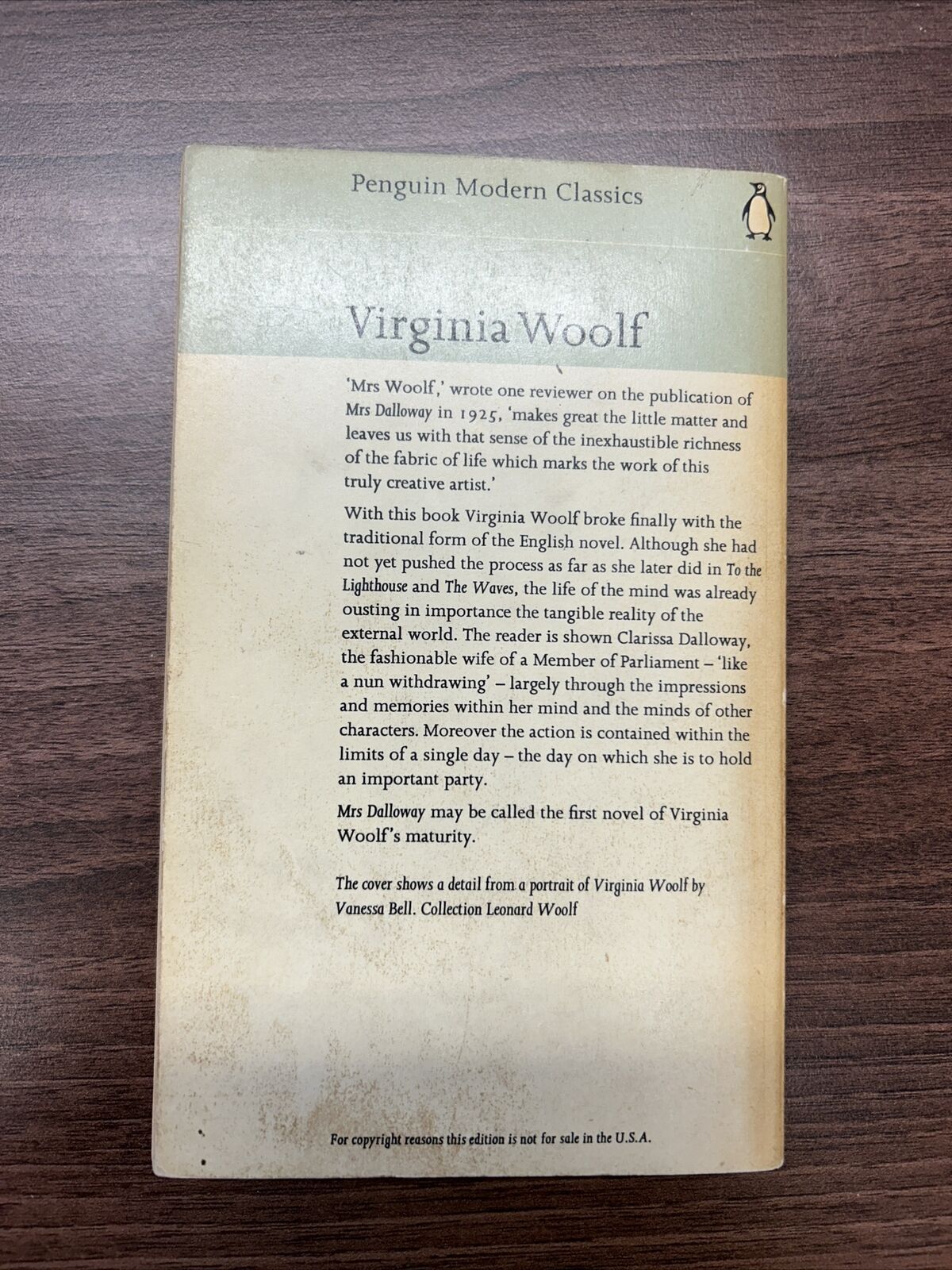 MRS DALLOWAY Virginia Woolf Penguin Modern Classics No 2159 1964 Written 1925