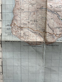 KINTYRE Ordnance Survey One Inch Sheet 65 Popular Edition 1925 Arran Campbeltown