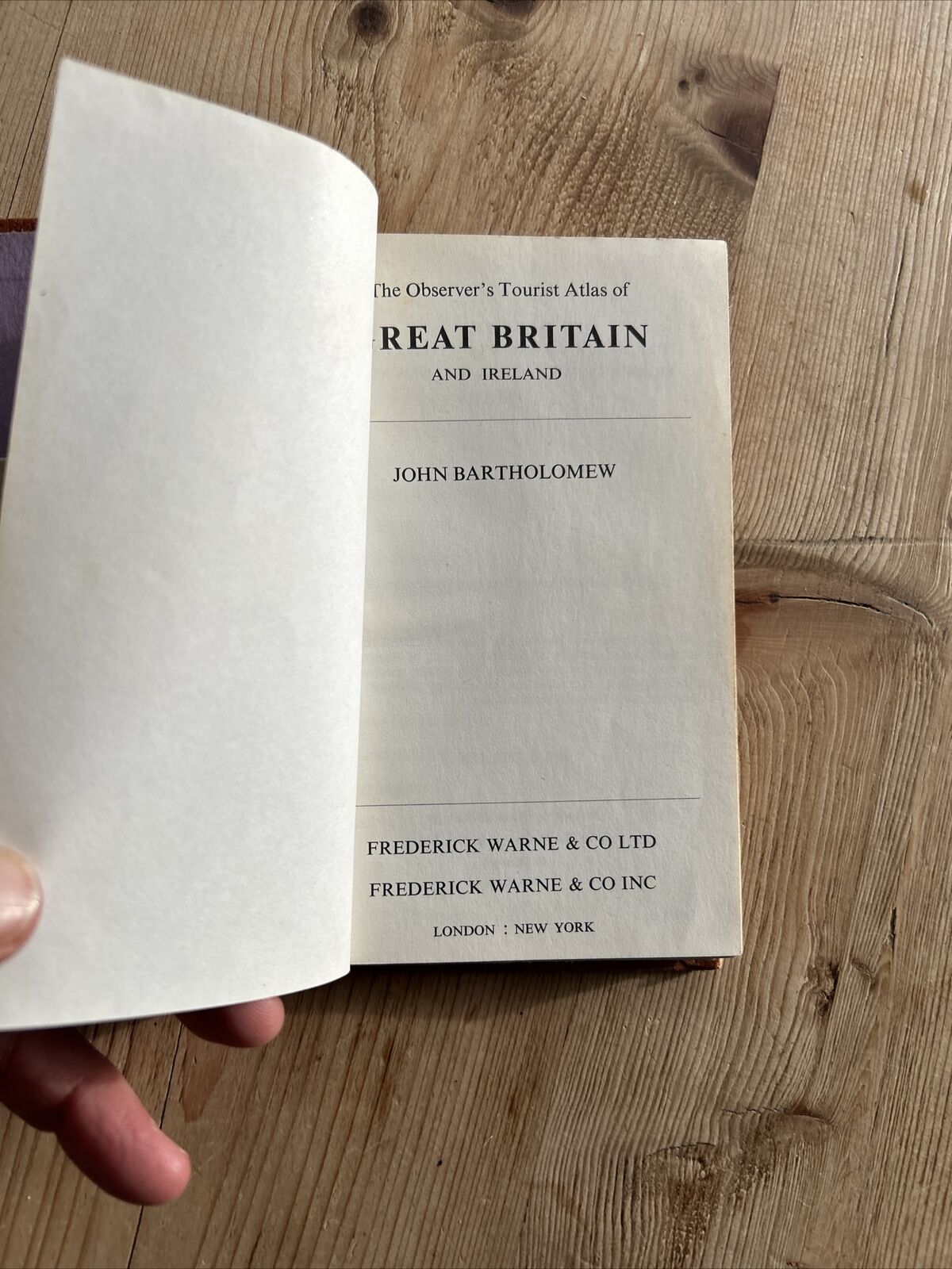 THE OBSERVERS TOURIST ATLAS OF GREAT BRITAIN AND IRELAND 1976 Maps Bartholomew