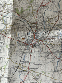 CHELTENHAM & EVESHAM Ordnance Survey CLOTH Seventh Series Map One In 1953 Sh 144