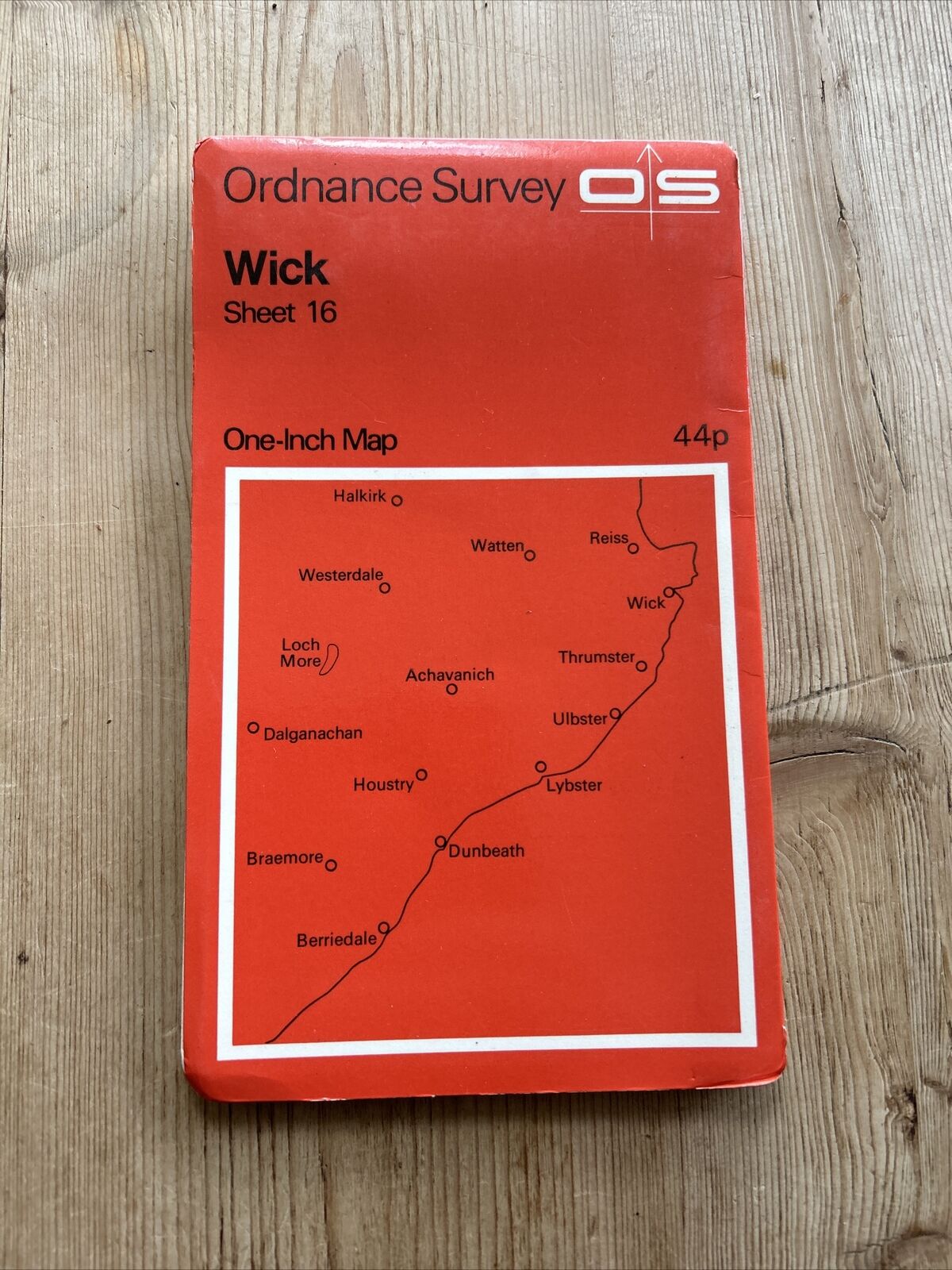 WICK Ordnance Survey Map One Inch 1959 Sheet 16 Scotland Dunbeath Halkirk