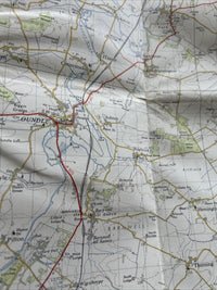 HUNTINGDON & PETERBOROUGH Ordnance Survey 7th Series CLOTH 1 inch 1954 Sheet 134