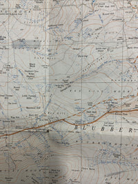 BLUBBERHOUSES Ordnance Survey Sheet SE15 Map 1:25,000 First Series 1967