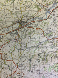 Montgomery & Llandrindod Wells Wales Ordnance Survey Map One Inch 1966 Sheet 128