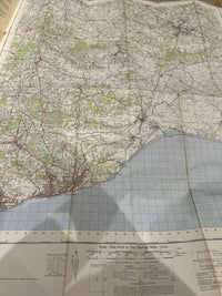 HASTINGS Ordnance Survey Seventh Series Paper One inch 1959 Sheet 184 Rye