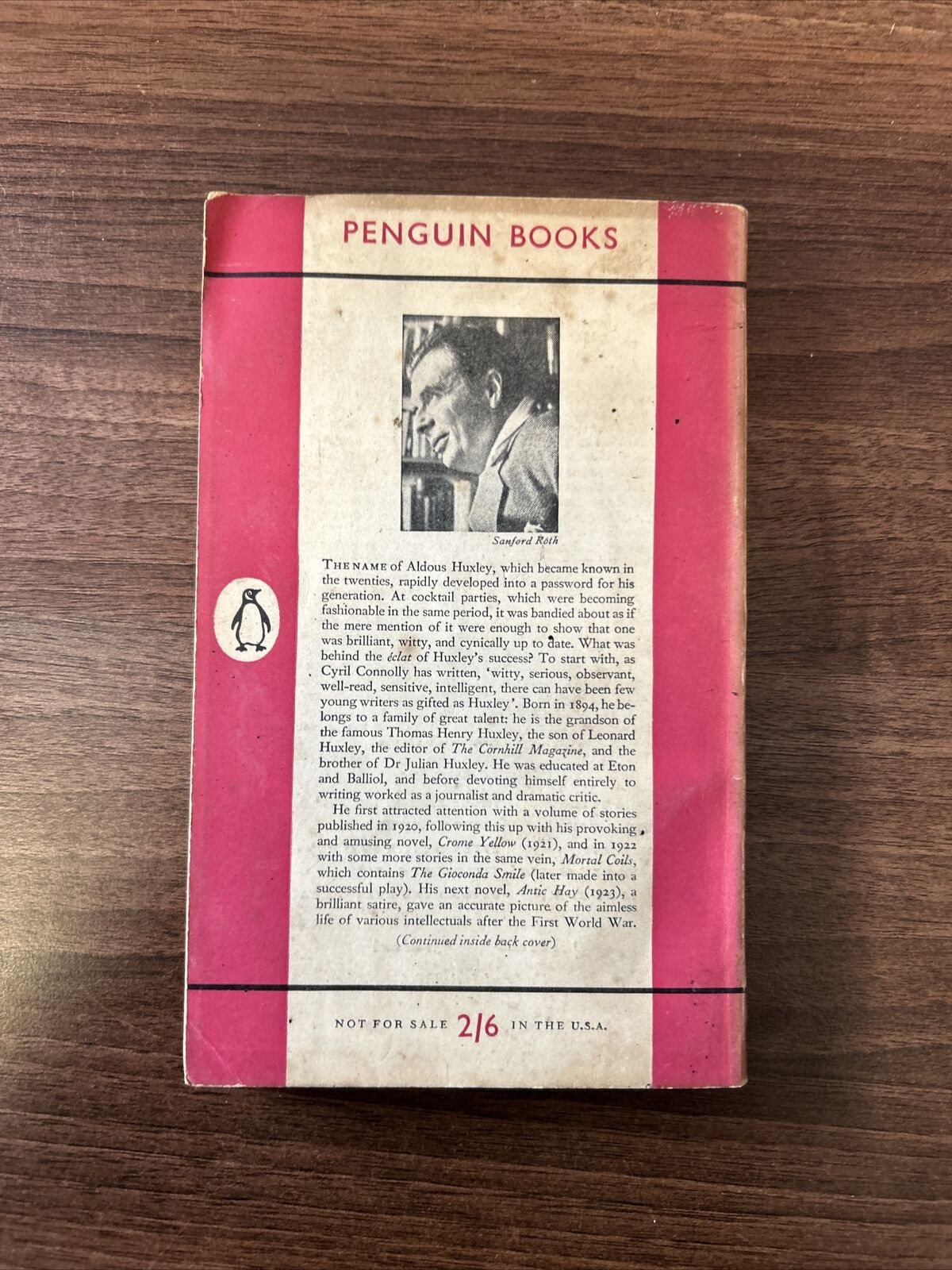 BEYOND THE MEXIQUE BAY Aldous Huxley 1955 No1048 Penguin Paperback Penguin First