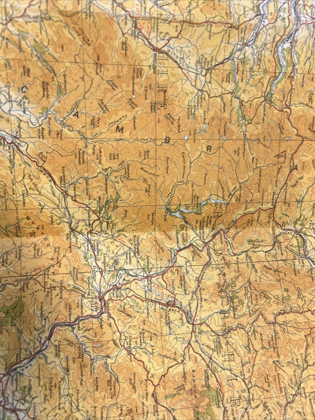 SOUTH WALES 1946 Ordnance Survey Paper Sheet 7 Quarter Inch Map Fourth Edition