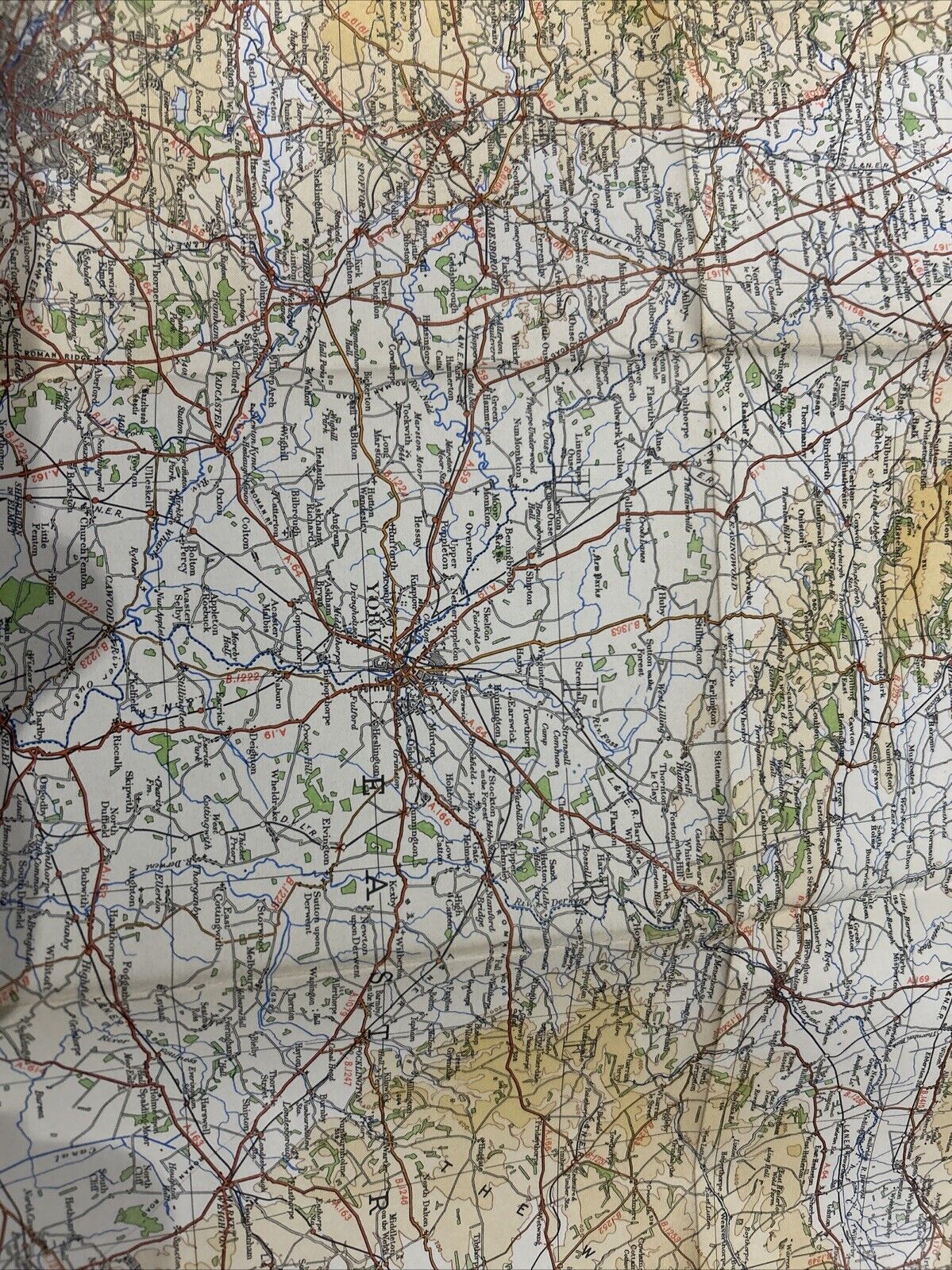 ENGLAND NORTH EAST Ordnance Survey Sheet 3 Quarter Inch Map Fourth Edition 1946