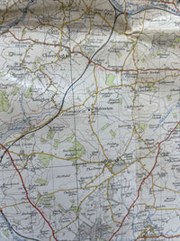 BIRMINGHAM Ordnance Survey Seventh Series CLOTH One inch 1953 Sheet 131