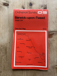 BERWICK UPON TWEED Ordnance Survey One Inch Sheet 64 Good Condition 1965 Holy