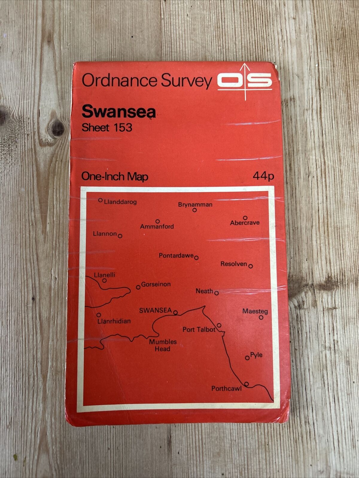 SWANSEA Ordnance Survey One Inch Sheet 153 Good Condition 1966 Porthcawl