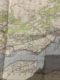 DORNOCH Ordnance Survey One Inch Map Sheet 22 Reasonable Condition 1958 Brora