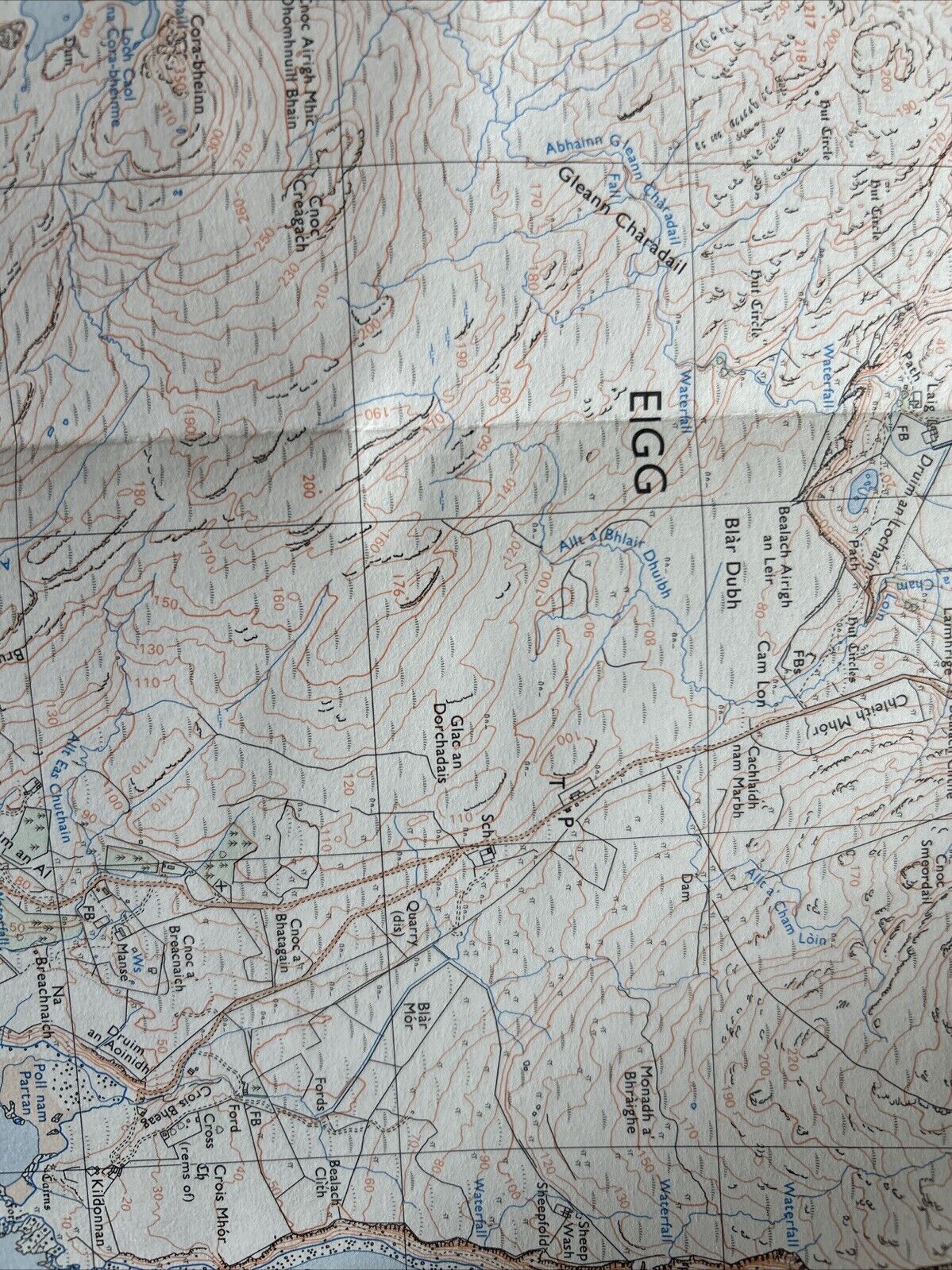 EIGG MUCK & RHUM South Ordnance Survey Map Pathfinder 261 1988