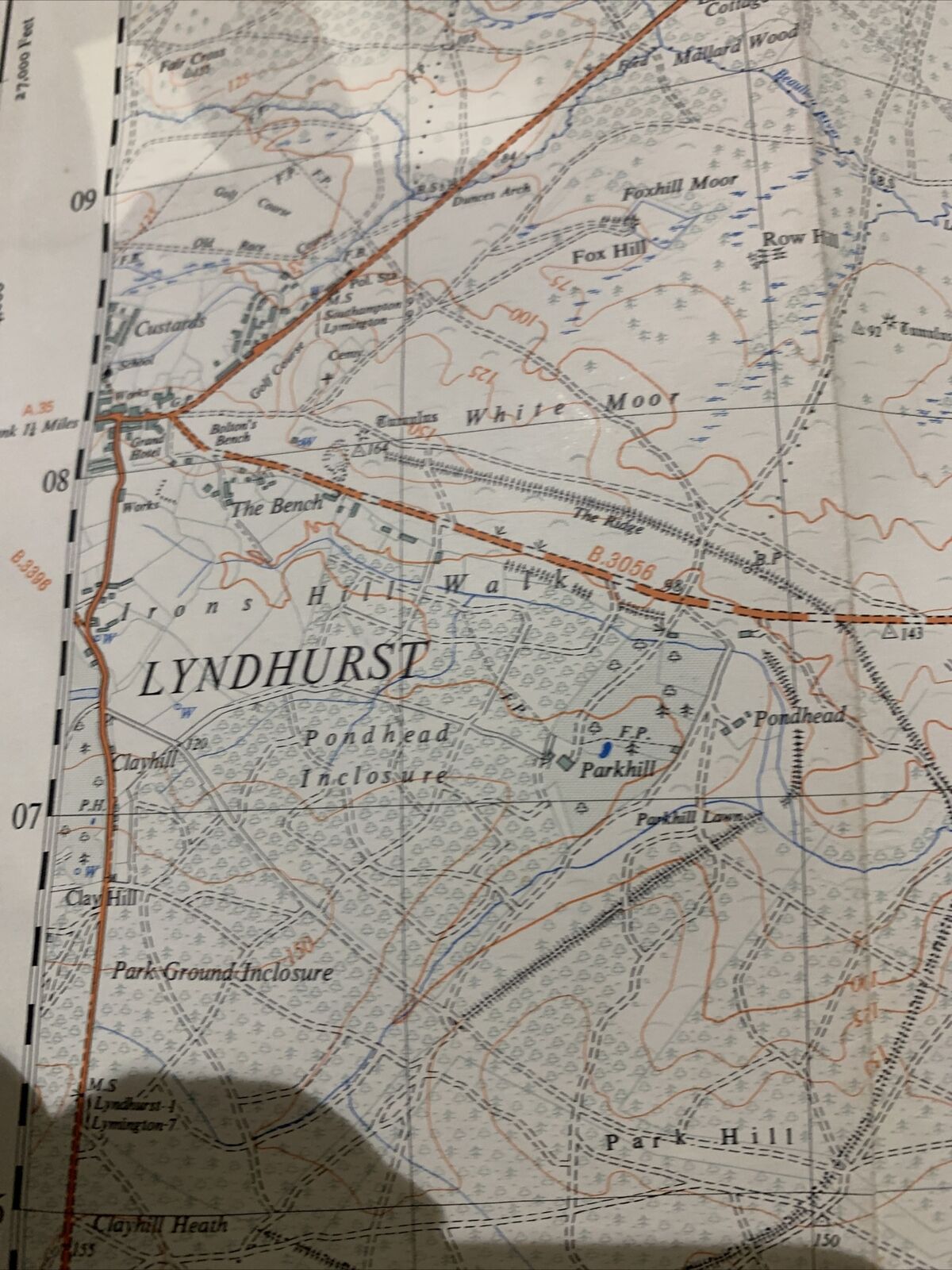 LYNDHURST BEAULIEU BROCKENHURST Ordnance Survey Map 1948 1:25000 Sheet SU30