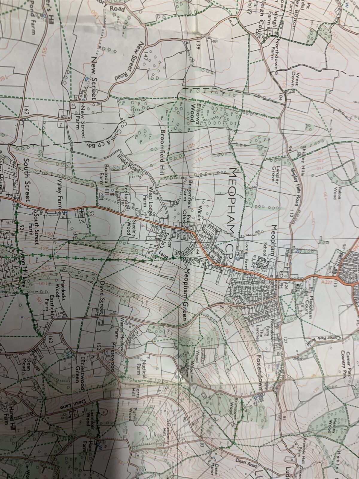 CHATHAM Pathfinder Ordnance Survey Sheet No 1193 1:25000 1989 Medway Rochester