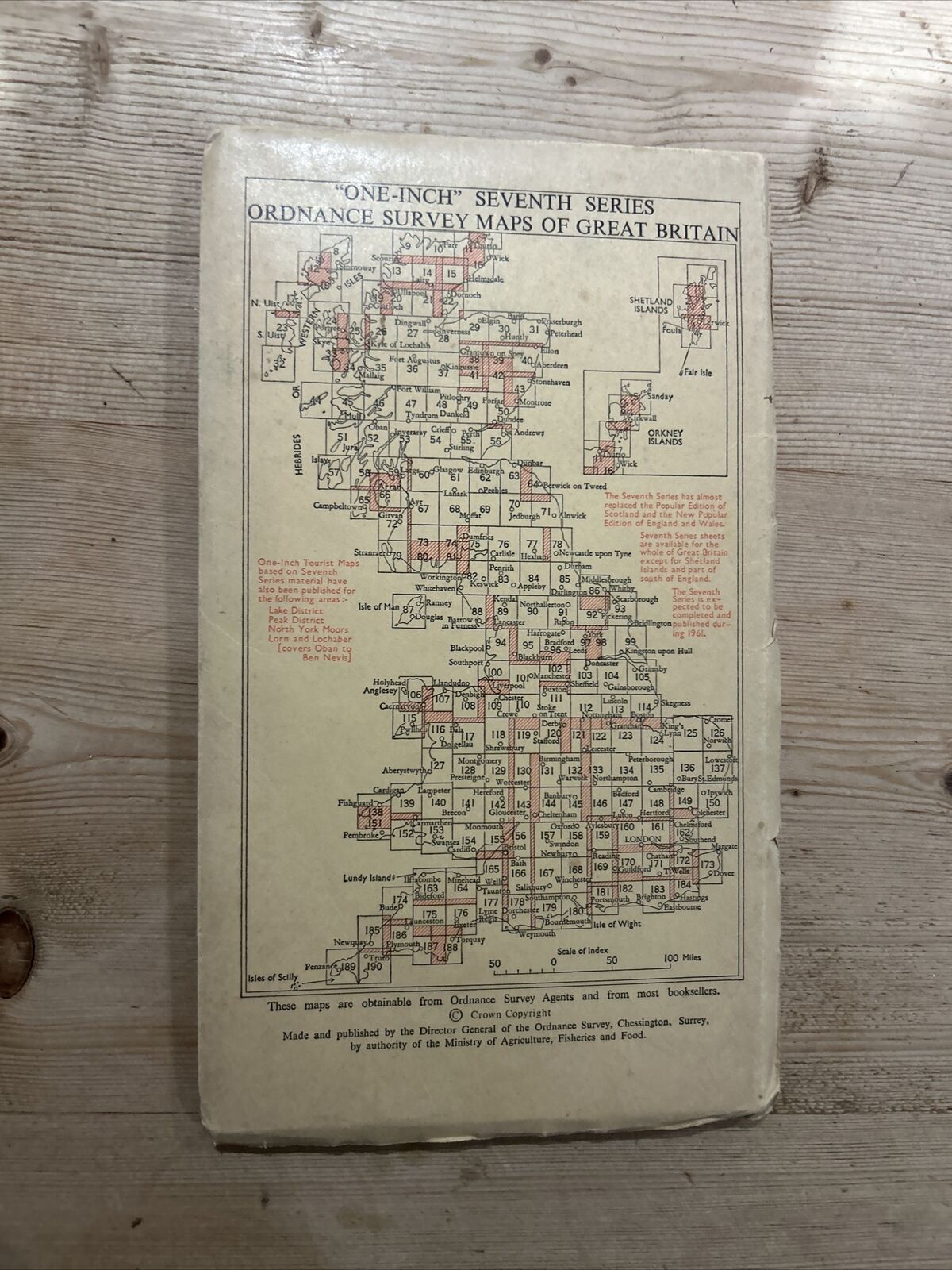 PENRITH Ordnance Survey Seventh Series CLOTH 1 Inch Map Sheet 83 1955 Ullswater