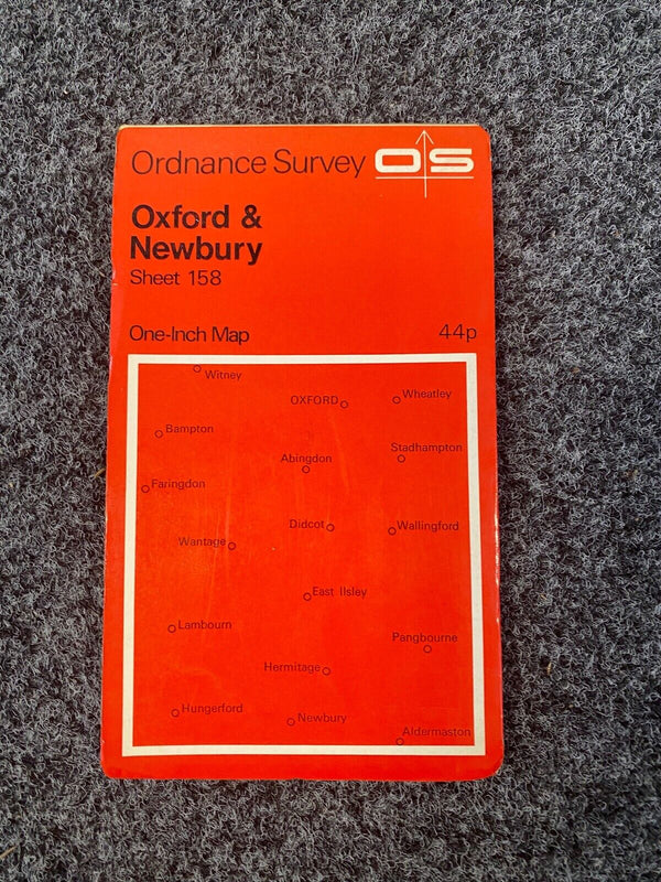 OXFORD & NEWBURY Ordnance Survey Map 1967 No 158