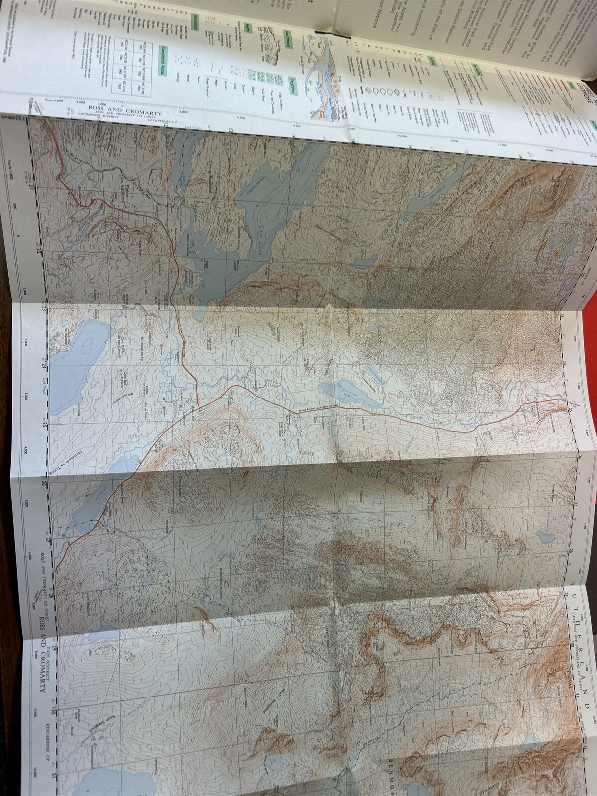 LEDMORE - Ordnance Survey Sheet NC21/31 1:25000 Second Series Sutherland Benmore