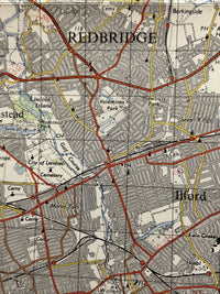 LONDON North East 1964 Seventh Series Ordnance Survey One Inch Map Tilbury