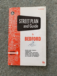 BEDFORD - SP Maps 1970s? Plan Map - Advertising Guide