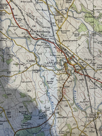 PENRITH - Ordnance Survey Paper Map 1961 Sheet 155 Seventh Series Appleby