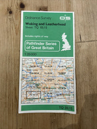 WOKING AND LEATHERHEAD Pathfinder Ordnance Survey 1:25000 1981 TQ 05/15 Ockham