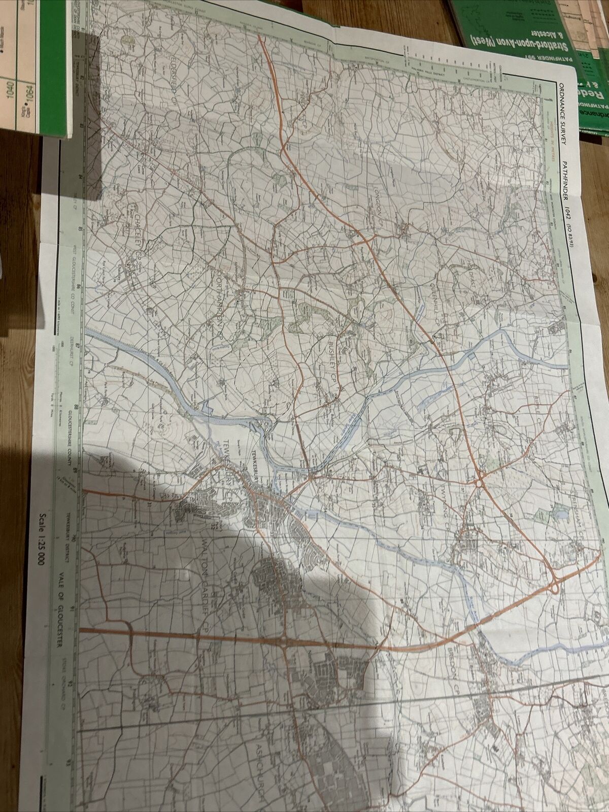 TEWKESBURY Pathfinder 1042 Ordnance Survey SO83/93 1:25000 1982 Longdon