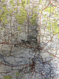 THE CHILTERNS Ordnance Survey Cloth Sixth Series One inch 1945 Sheet 159 Reading