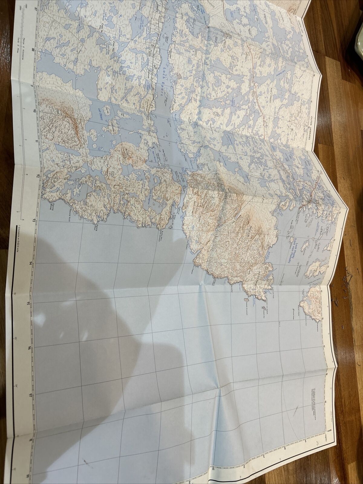 LOCH EPORT Ordnance Survey Second Series Pathfinder Sheet NF86/96 1977 Lochmaddy