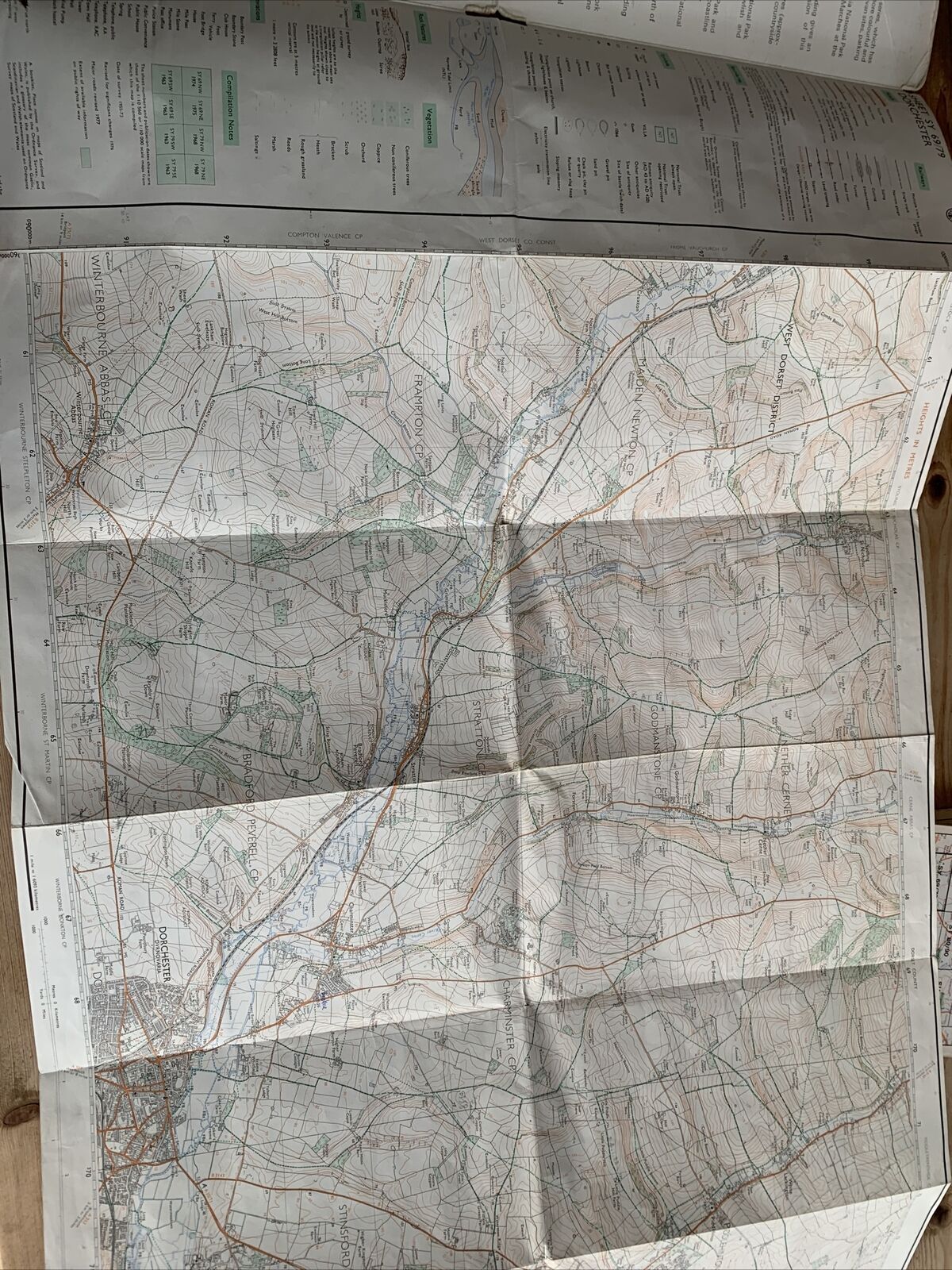 DORCHESTER - Second Series Ordnance Survey Sheet 1:25000 1978 Puddletown