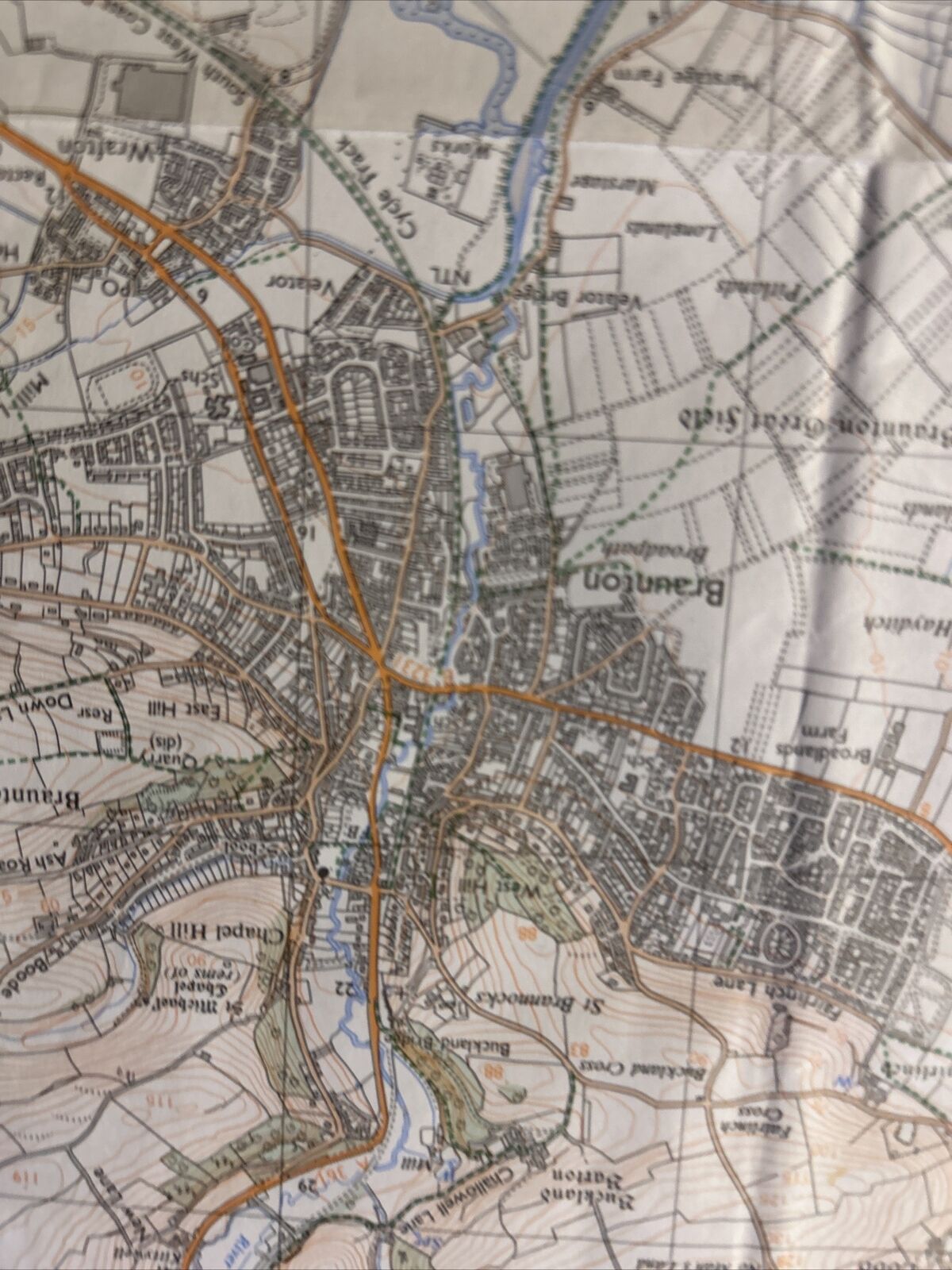 BRAUNTON & LUNDY Pathfinder 1213 Ordnance Survey SS43/44 1:25,000 1993