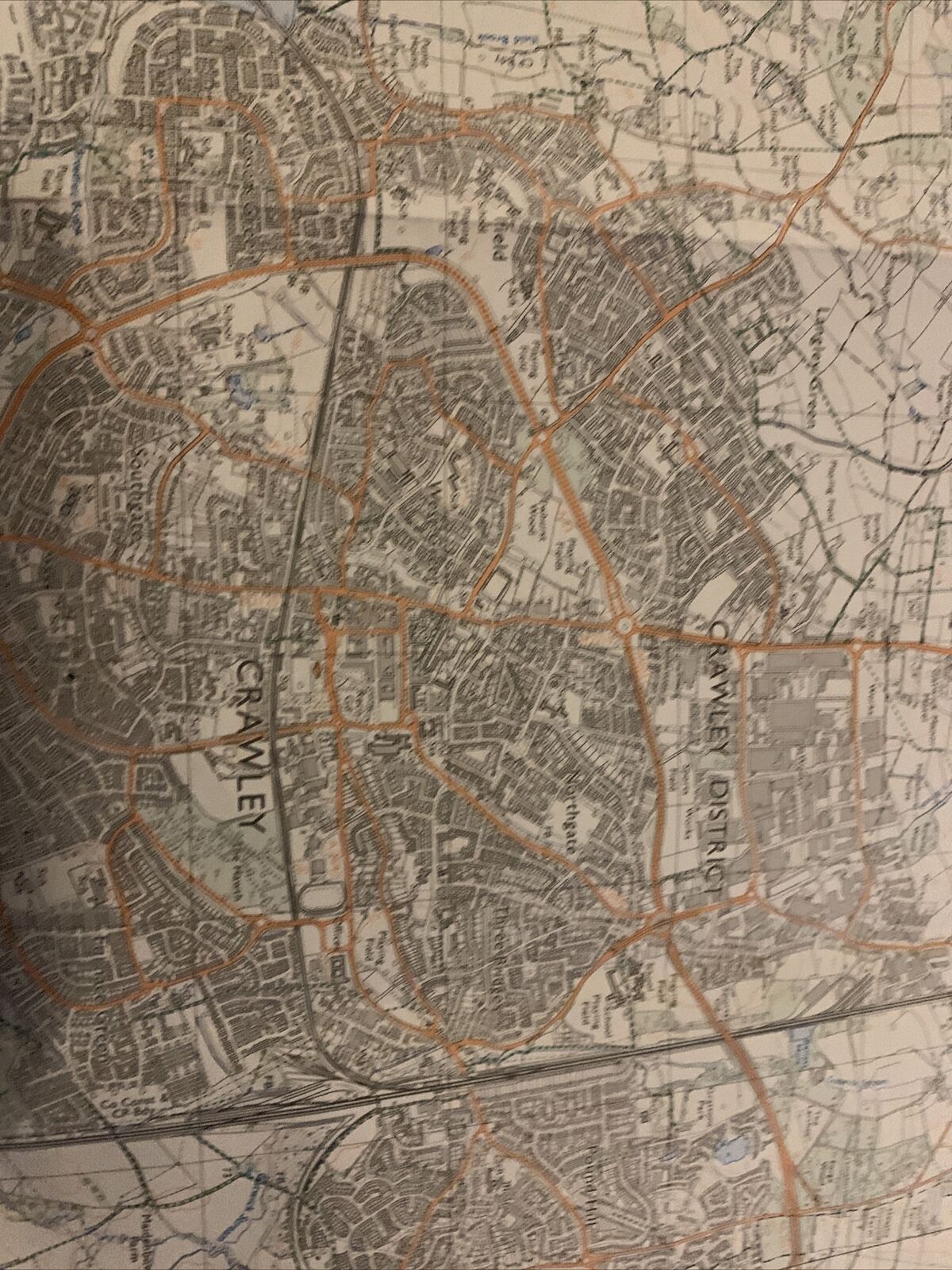 CRAWLEY East Grinstead - Pathfinder Ordnance Survey 1:25000 1981 TQ23/33