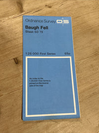 BAUGH FELL Ordnance Survey 1:25,000 First Series Sheet SD79 1958 Sunny Brow